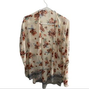 SOLD on depop. Charlotte Russe sheer kimono / cardigan